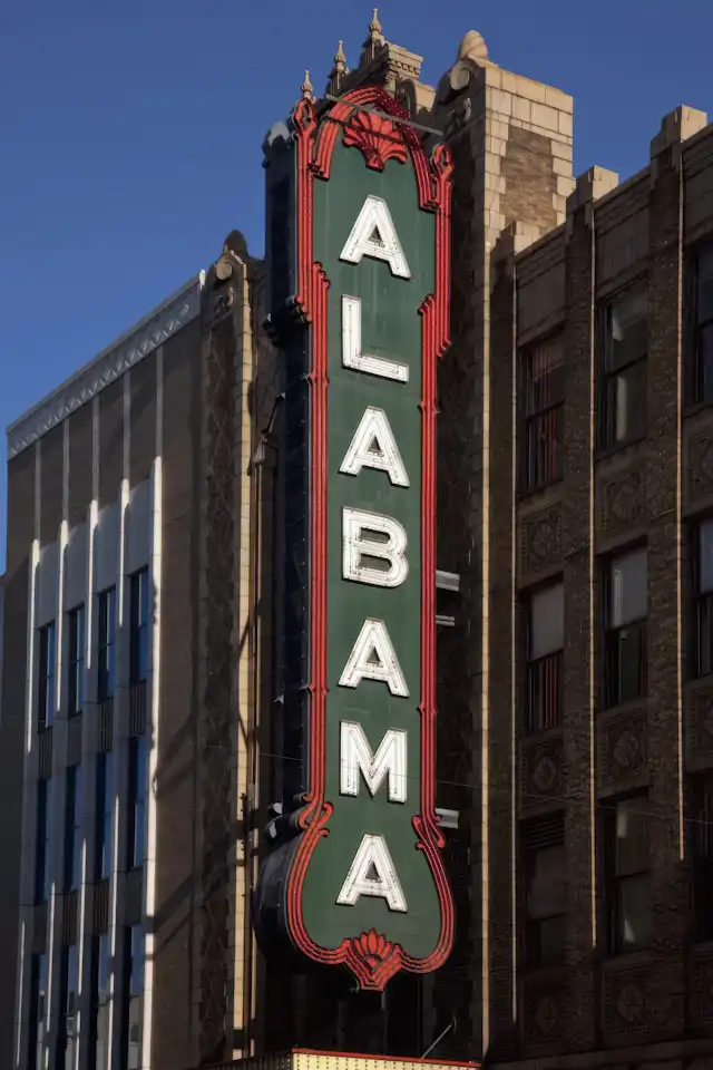 Downtown Birmingham Alabama commercial buildings and skyline