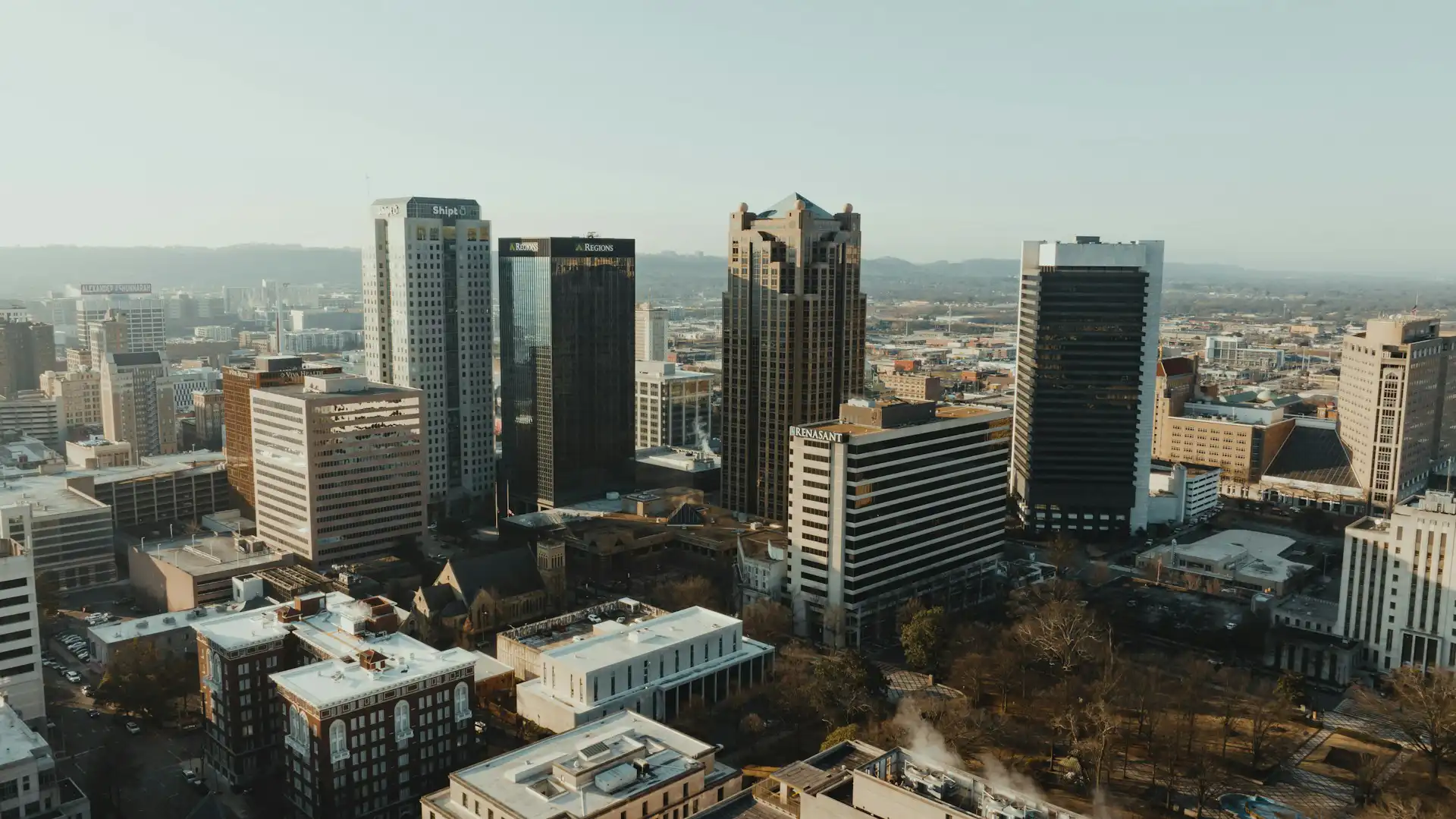 Commercial buildings in Birmingham metro area